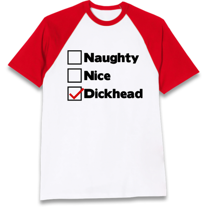 Naughty List Slogan Raglan T-Shirt