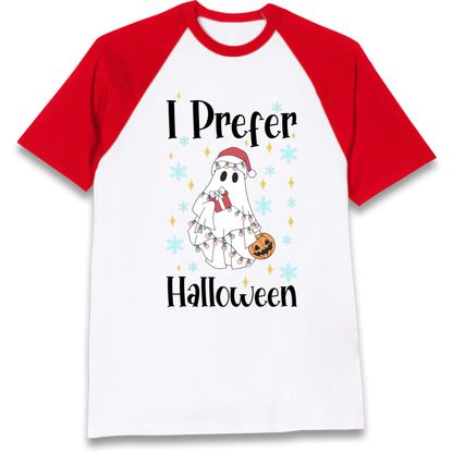 Halloween Christmas Crossover Raglan T-Shirt