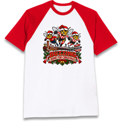 Brentford Football Christmas Raglan T-Shirt