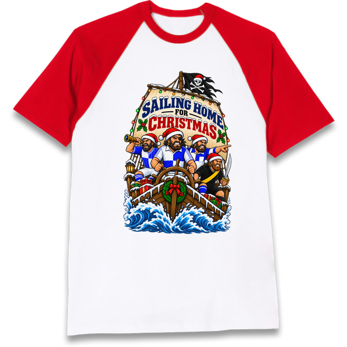 Bristol Rovers Christmas Raglan T-Shirt