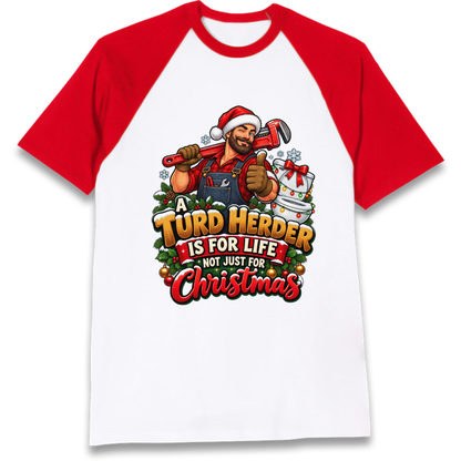 Plumbing Christmas Raglan T-Shirt