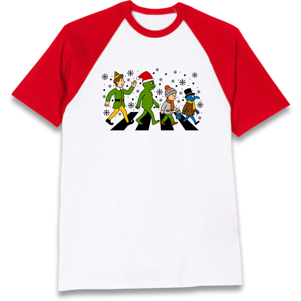 Abbey Road Walk Christmas jumper Raglan T-Shirt