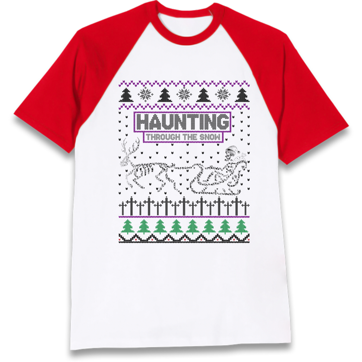 Gothic Holiday Clothing Raglan T-Shirt