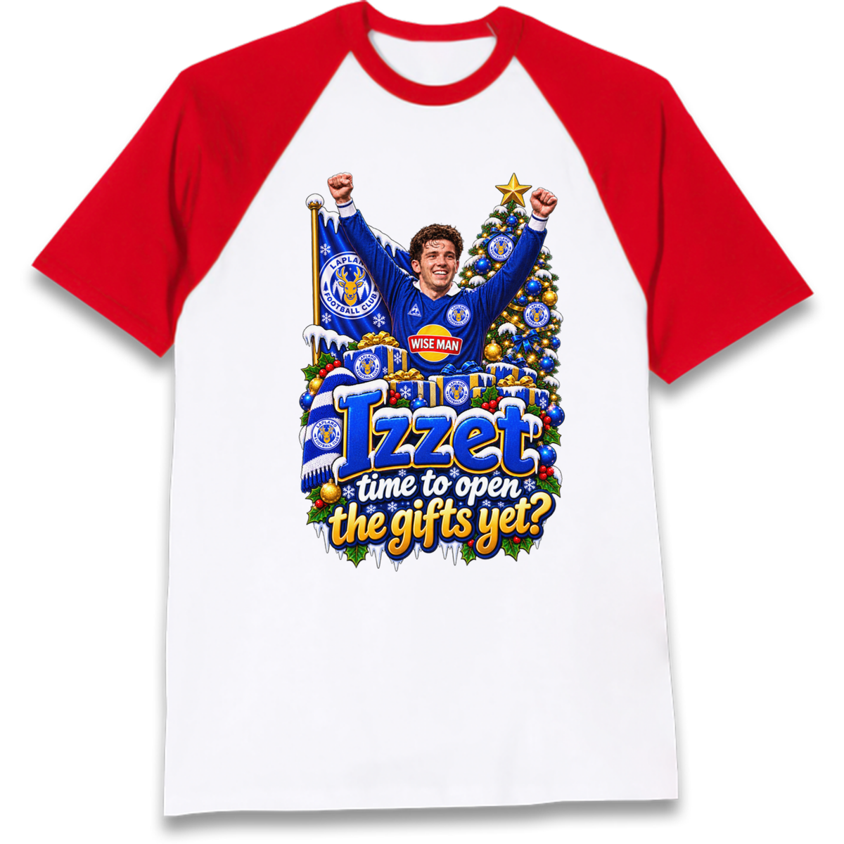 Leicester City Football Christmas Raglan T-Shirt