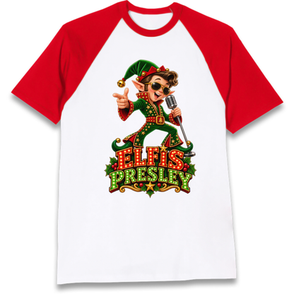 Elvis Presley Christmas Raglan T-Shirt