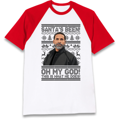 Steve Rio Ferdinand Christmas Raglan T-Shirt