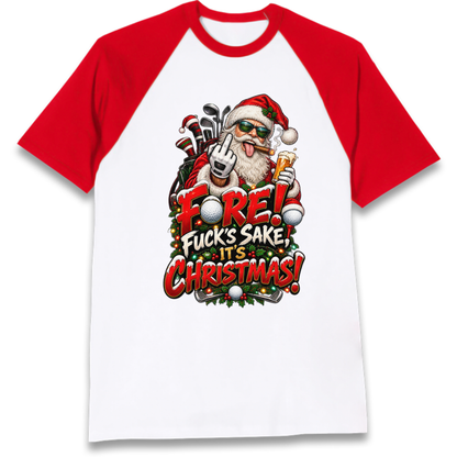 Rude Golf Christmas Raglan T-Shirt