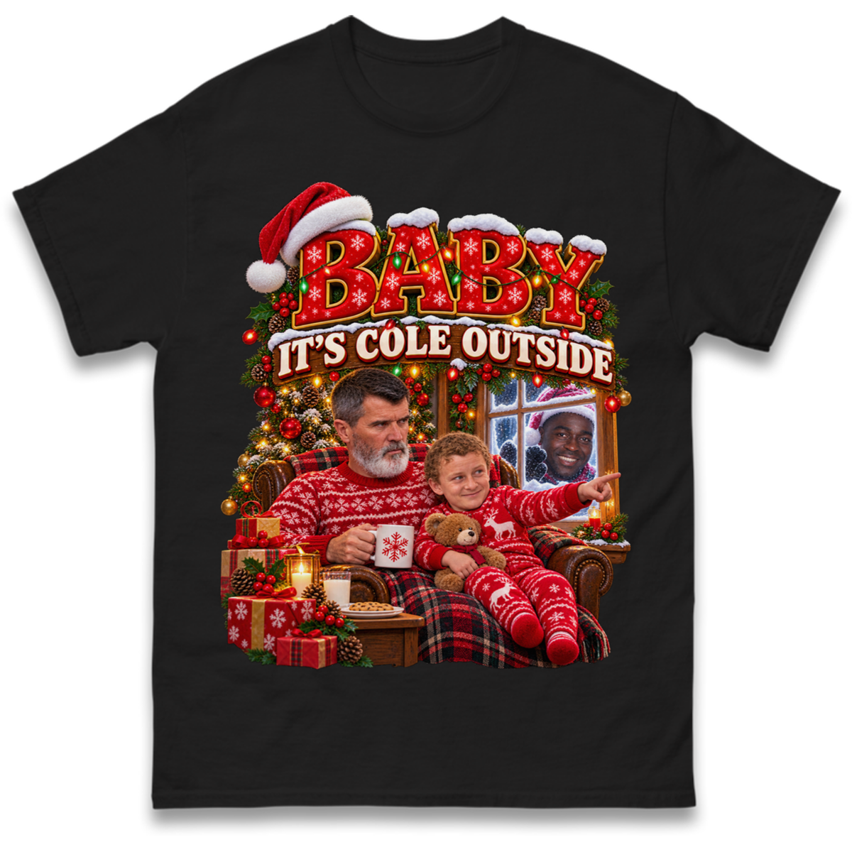 Roy Keane Man Utd Christmas T-Shirt