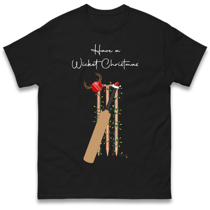 Cricket Bat Graphic Christmas T-Shirt