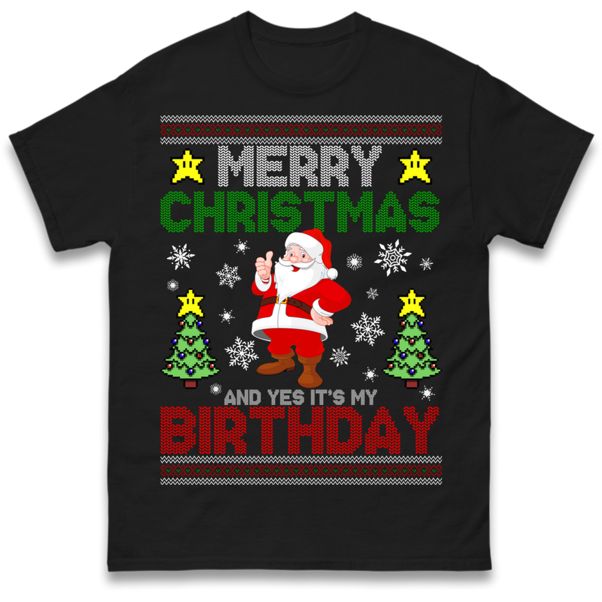Santa birthday design T-Shirt