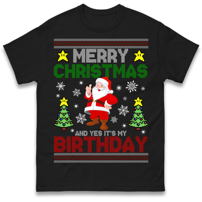 Santa birthday design T-Shirt