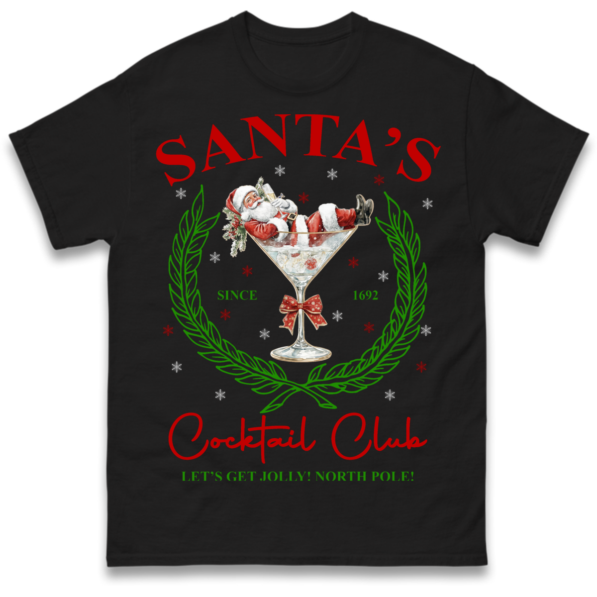 Cocktail Lover Christmas T-Shirt