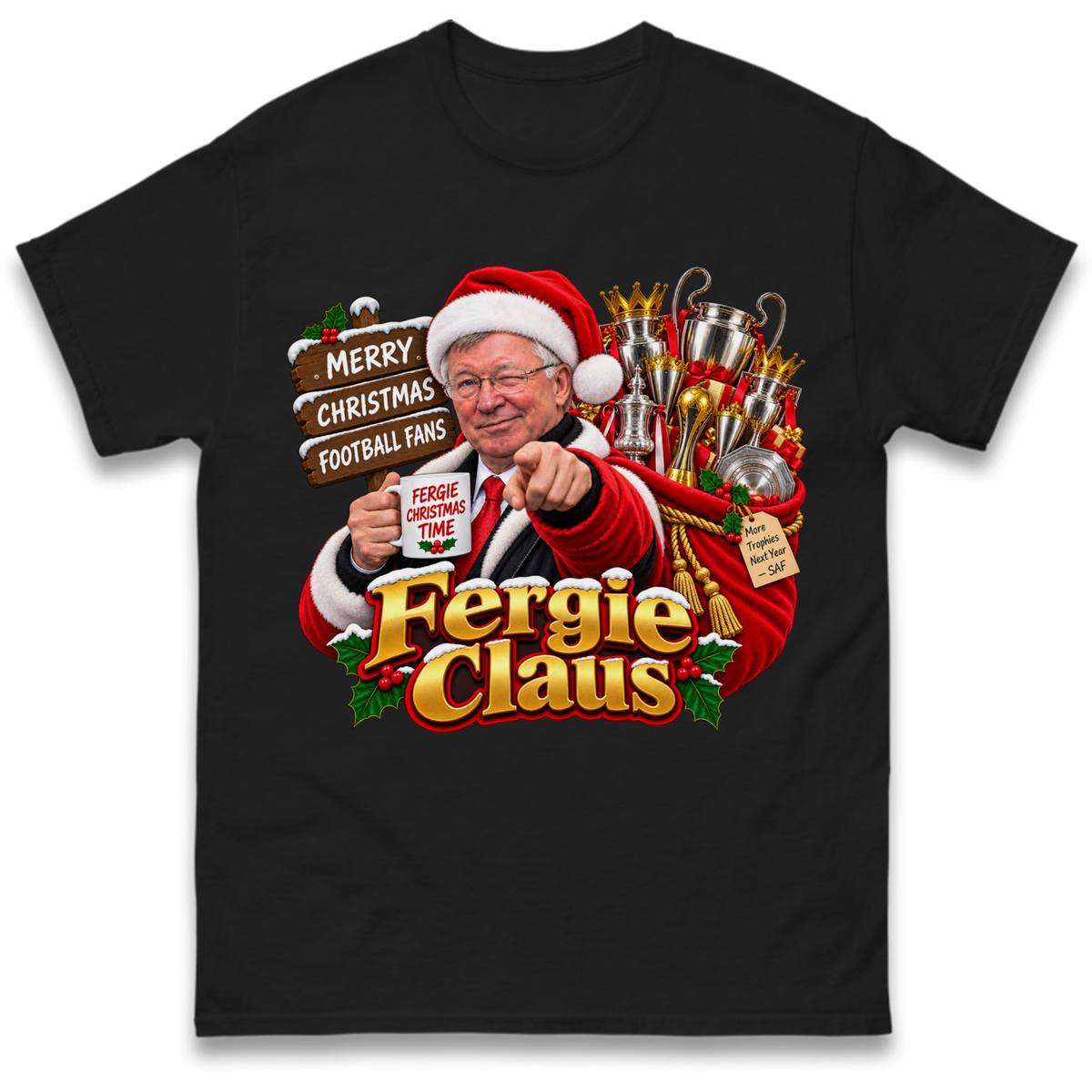 Man United Christmas T-Shirt