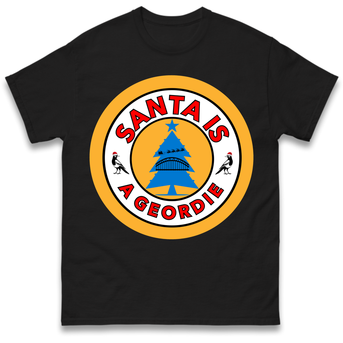 Geordie Santa  Christmas T-Shirt