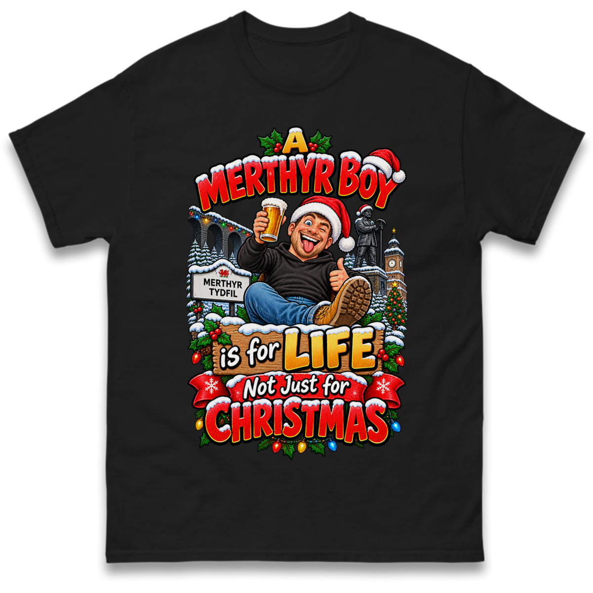Merthyr Boy Christmas T-Shirt