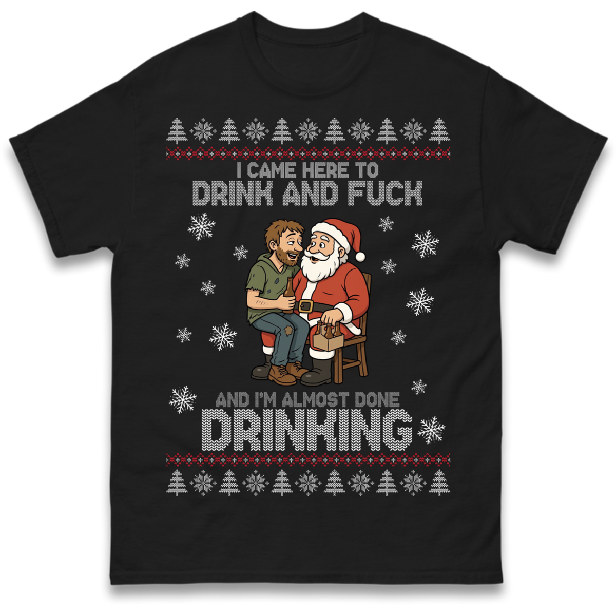 Rude Santa Graphic T-Shirt
