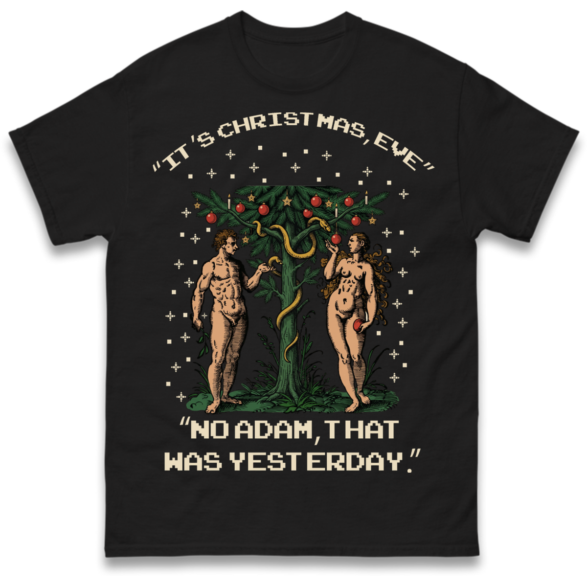 Adam & Eve Christmas Jumper T-Shirt