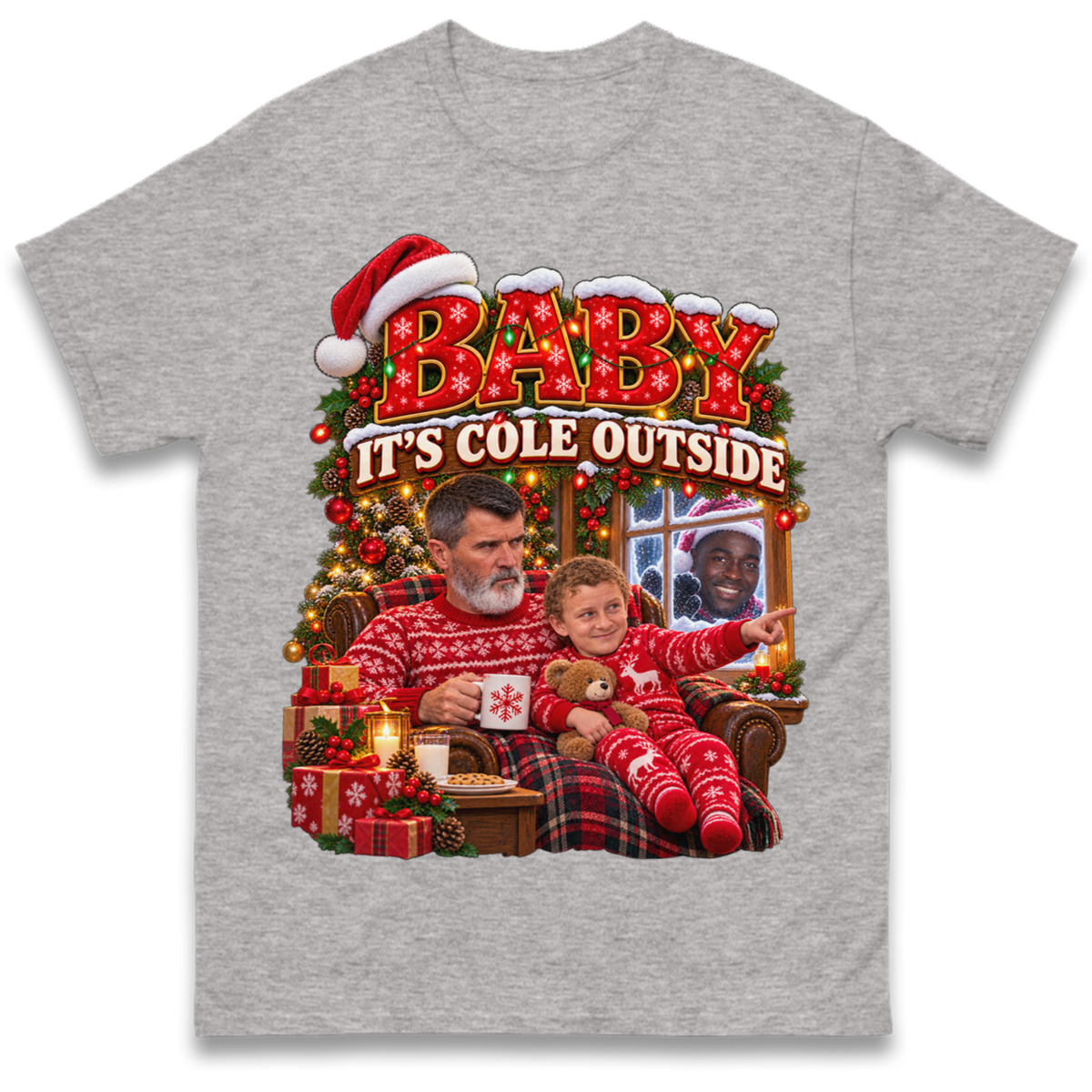 Roy Keane Man Utd Christmas T-Shirt