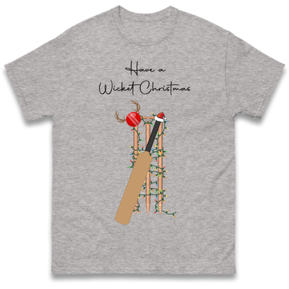 Cricket Bat Graphic Christmas T-Shirt