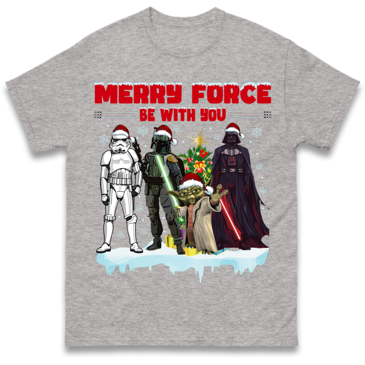Merry Force Be With You Christmas T-Shirt