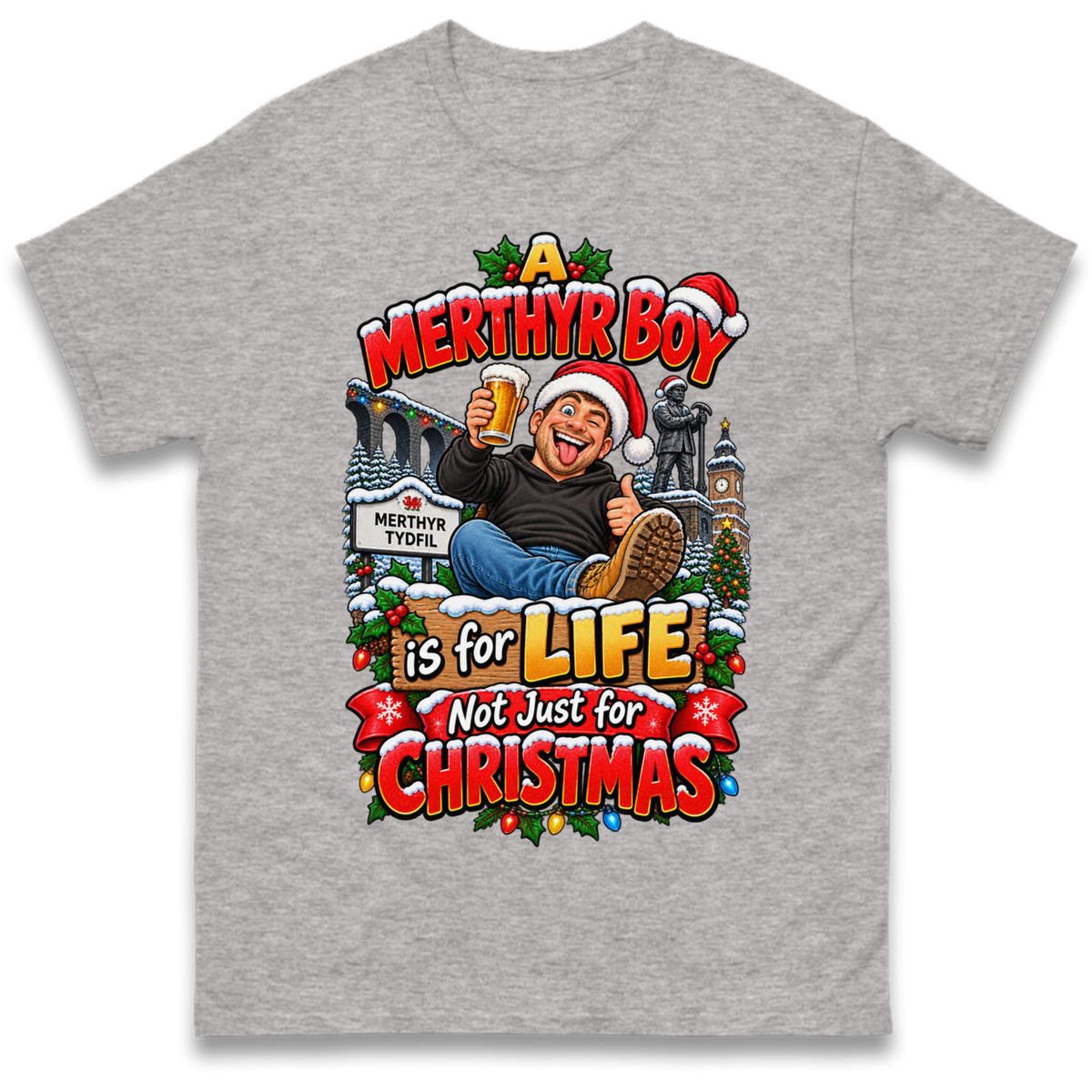 Merthyr Boy Christmas T-Shirt