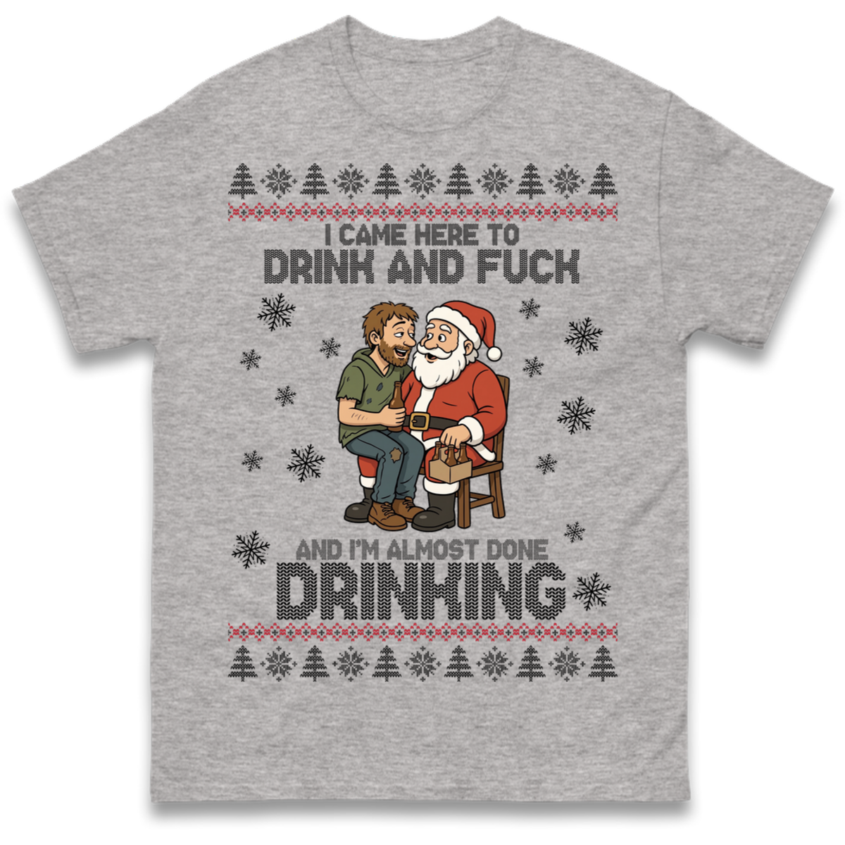 Rude Santa Graphic T-Shirt