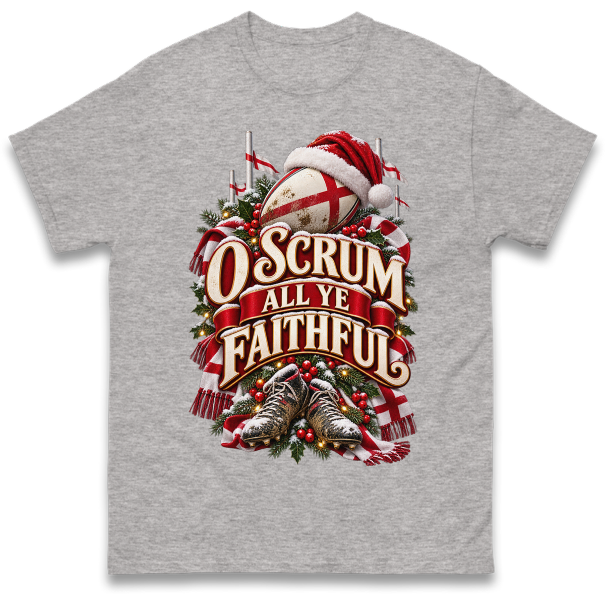 England Rugby Christmas T-Shirt