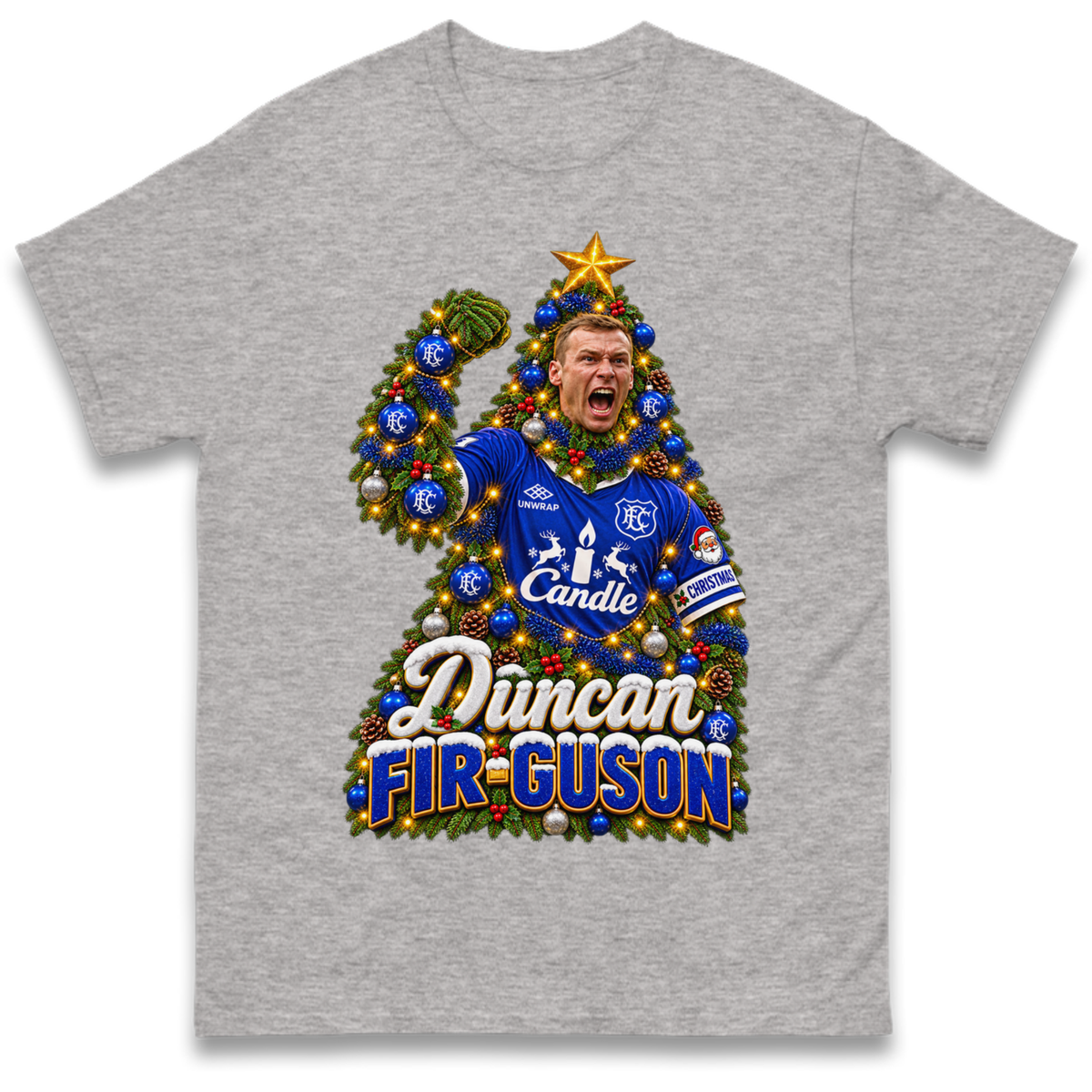 Duncan Ferguson Everton Christmas T-Shirt