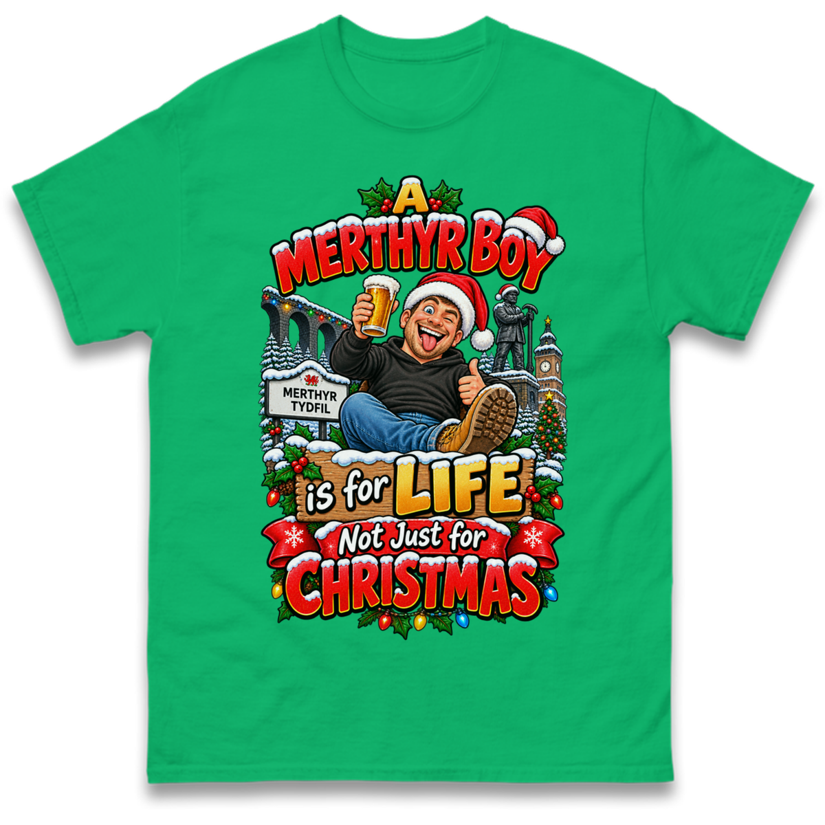 Merthyr Boy Christmas T-Shirt