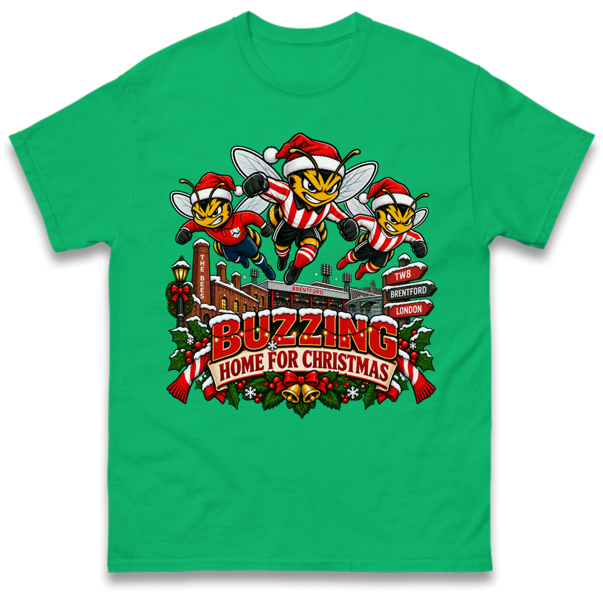 Brentford Football Christmas T-Shirt