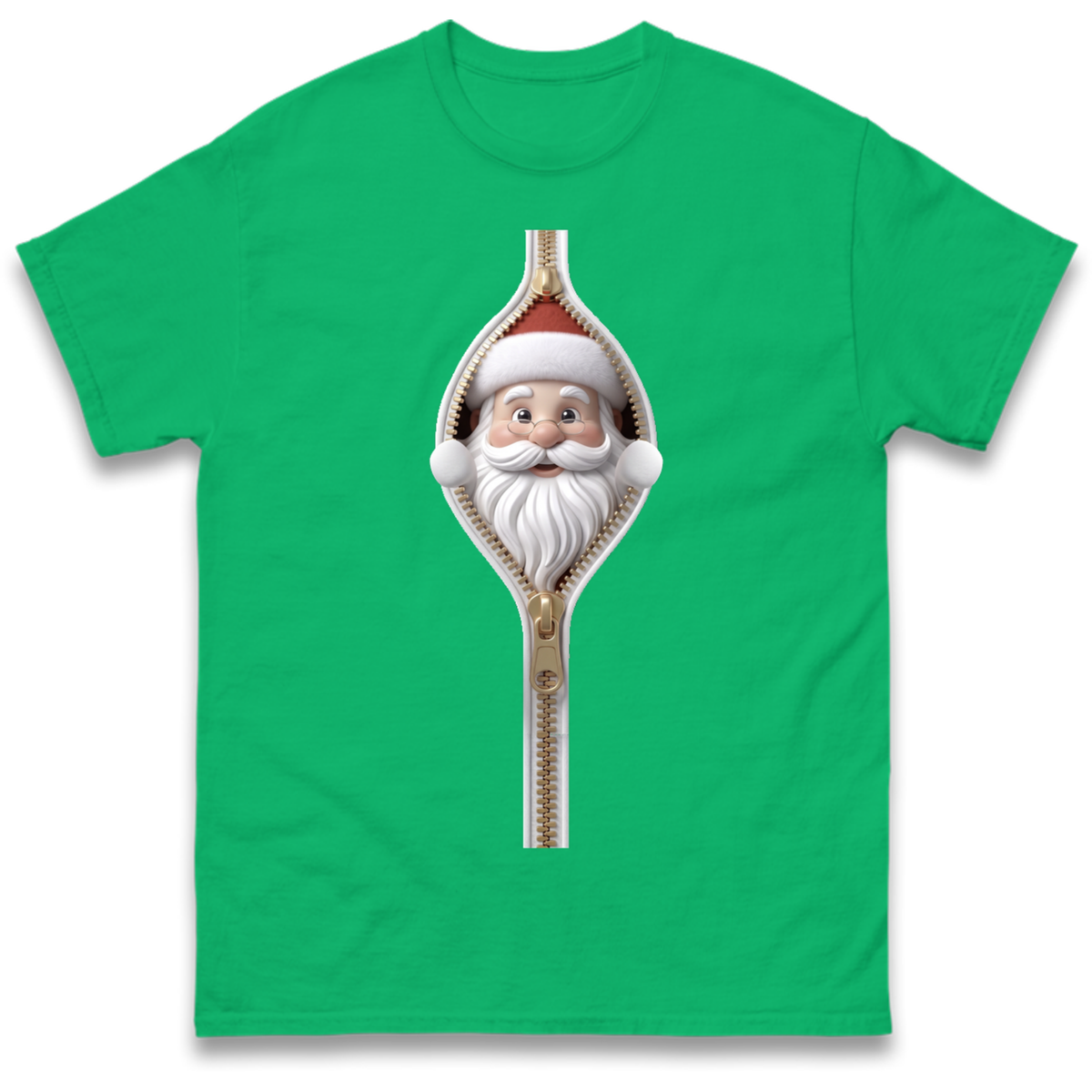 Santa Face Novelty T-Shirt