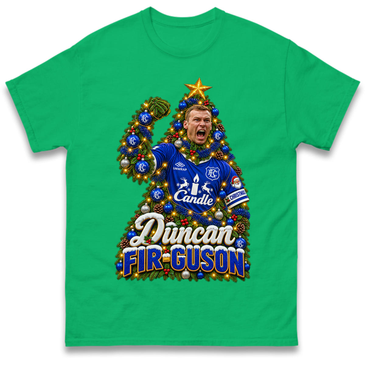 Duncan Ferguson Everton Christmas T-Shirt