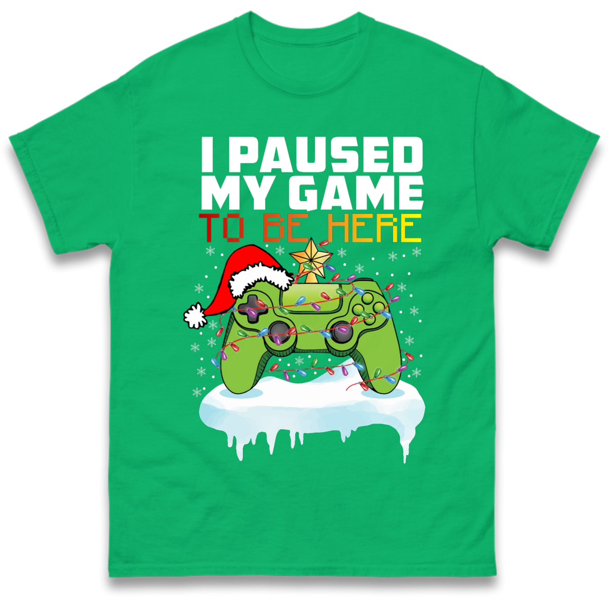 I Paused My Game Christmas T-Shirt