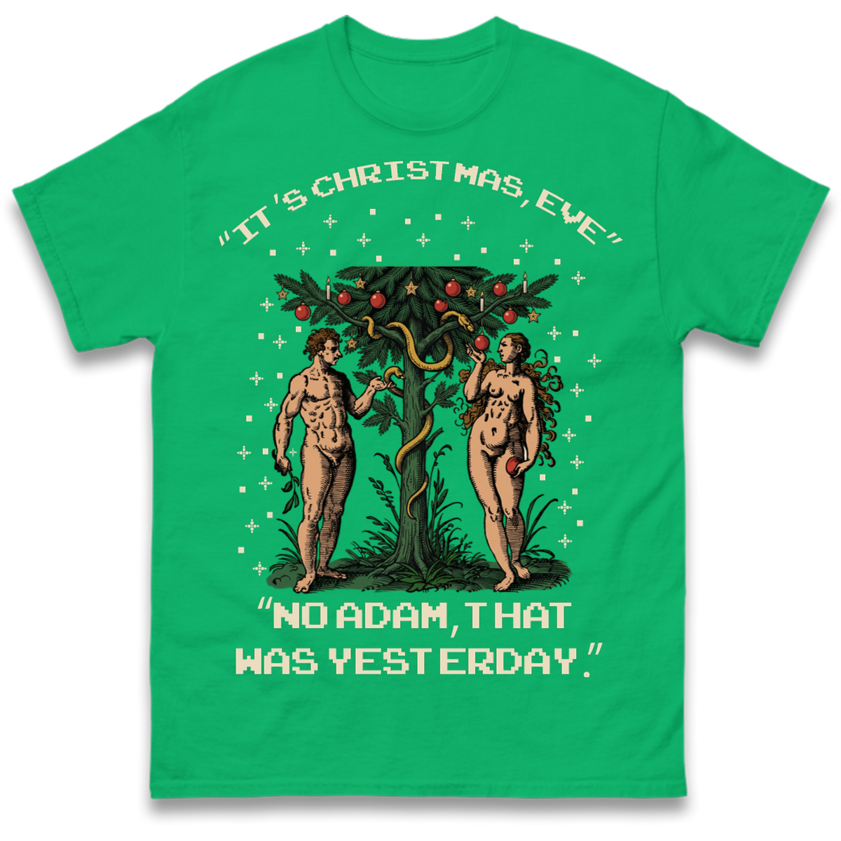 Adam & Eve Christmas Jumper T-Shirt