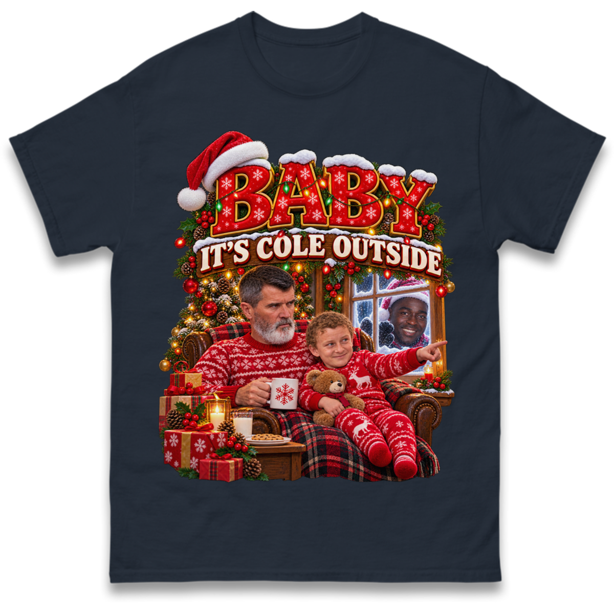 Roy Keane Man Utd Christmas T-Shirt
