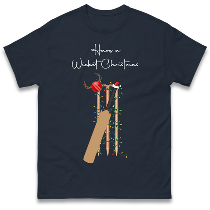 Cricket Bat Graphic Christmas T-Shirt