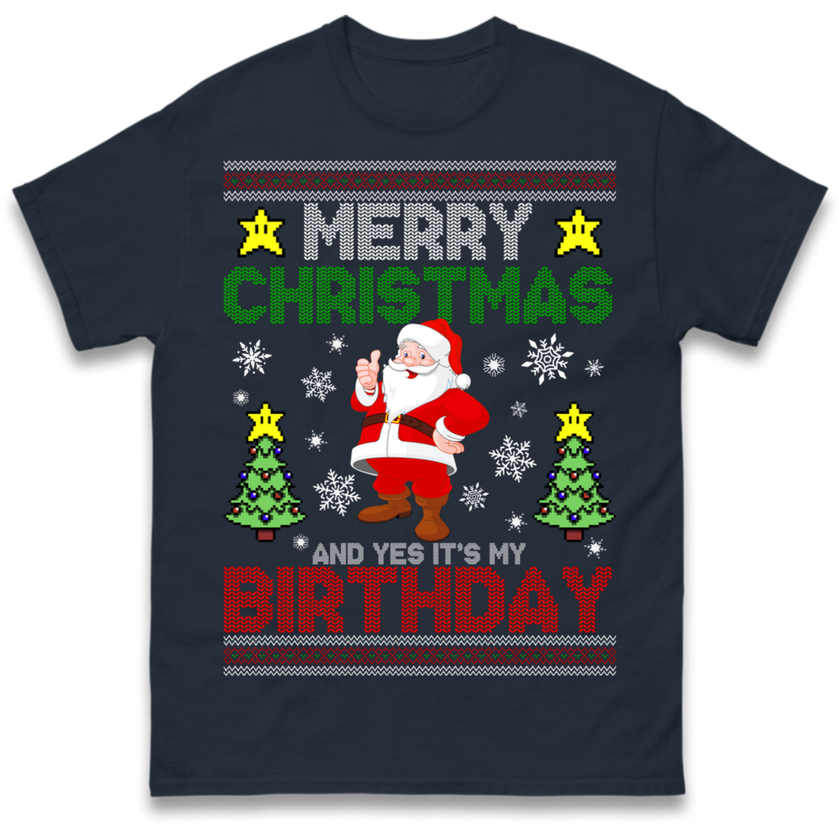 Santa birthday design T-Shirt