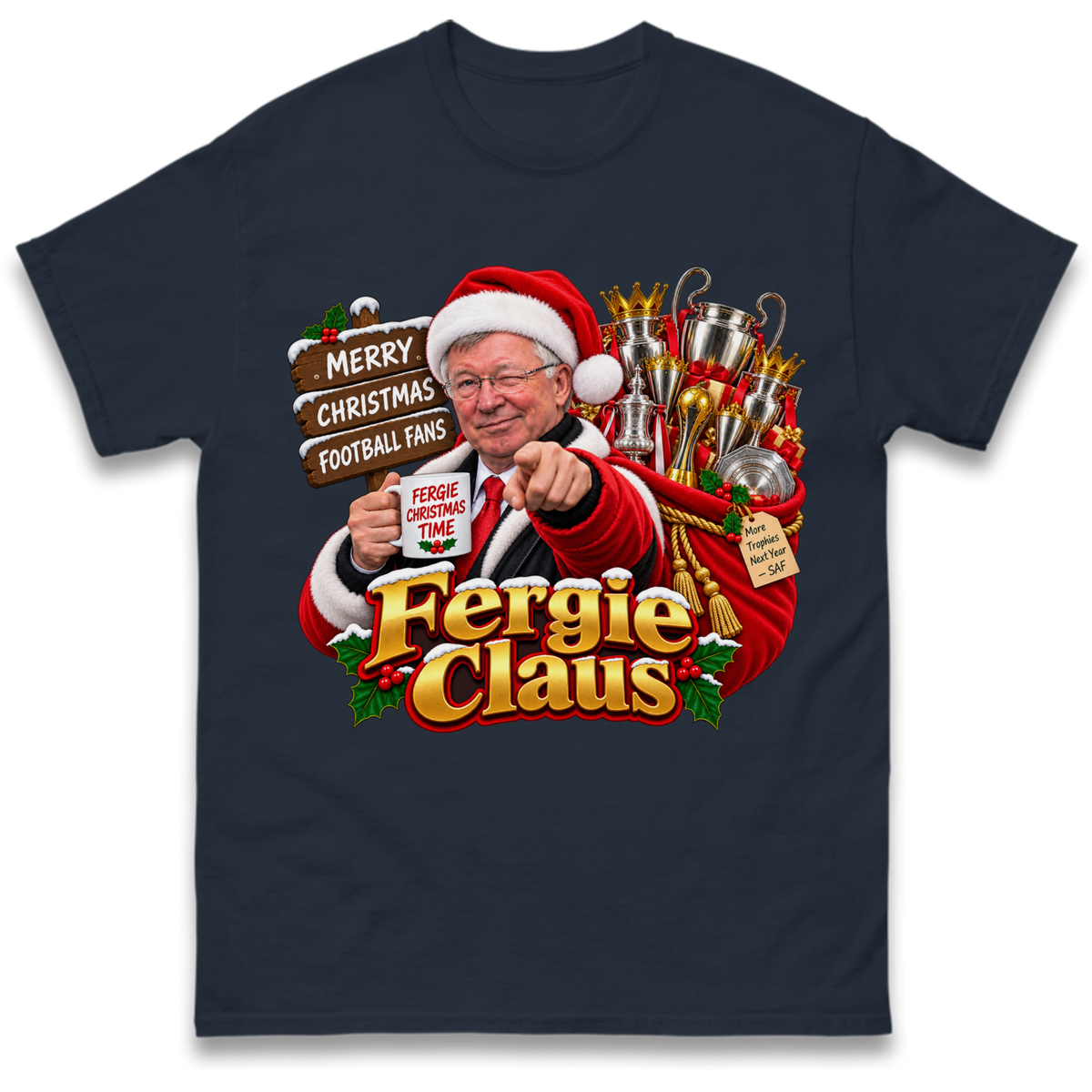 Man United Christmas T-Shirt