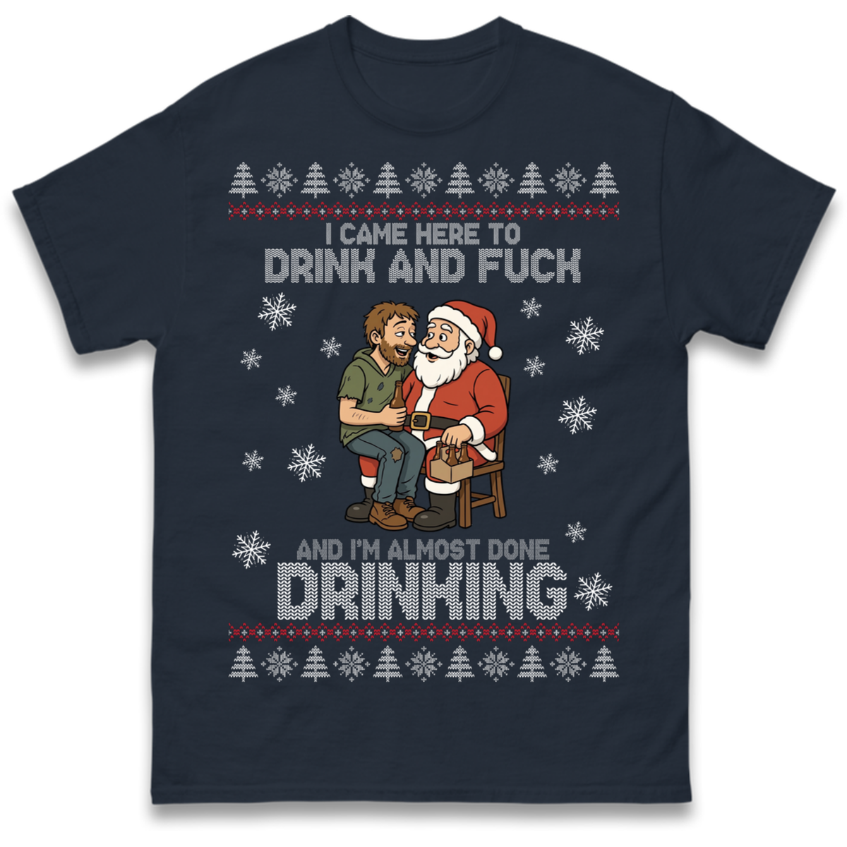 Rude Santa Graphic T-Shirt
