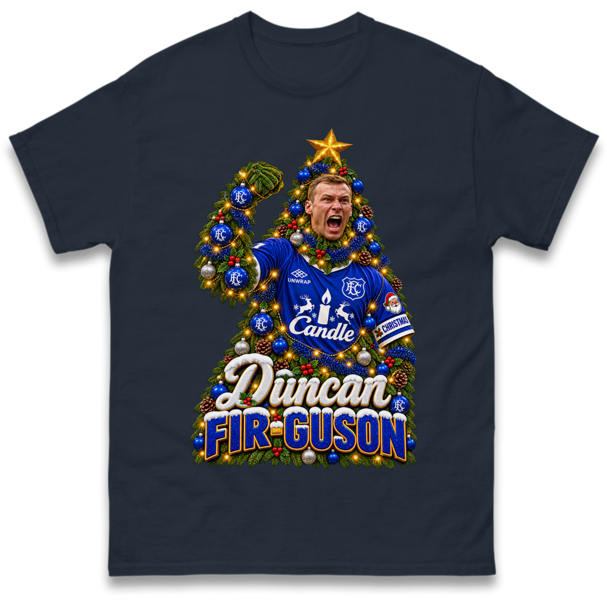 Duncan Ferguson Everton Christmas T-Shirt