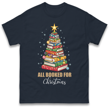 Book Tree Christmas T-Shirt