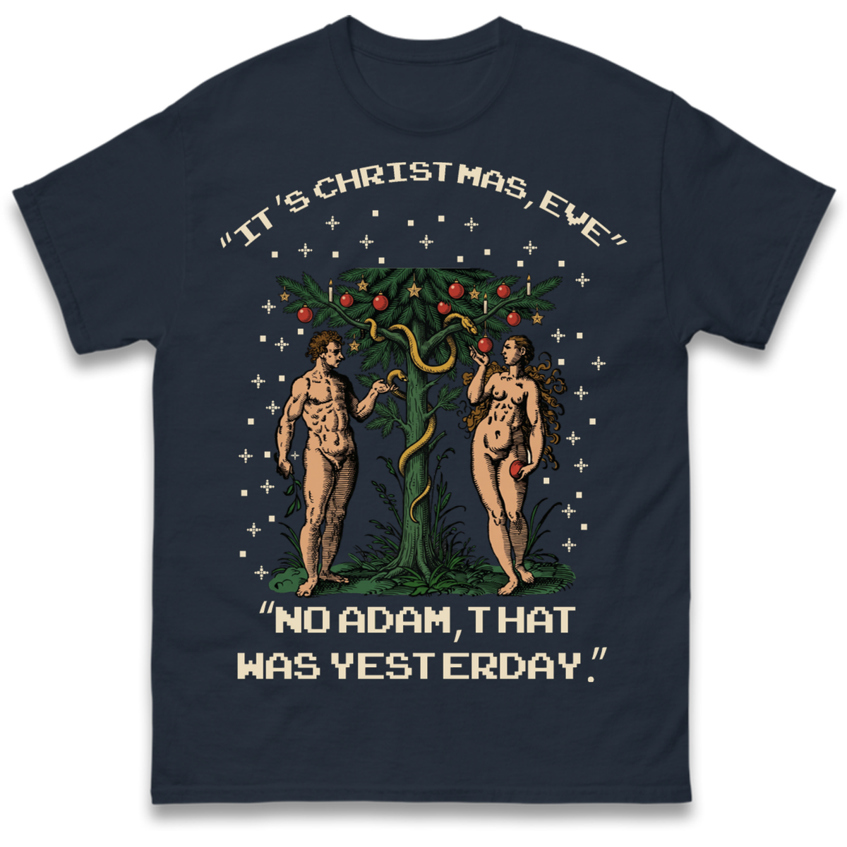 Adam & Eve Christmas Jumper T-Shirt