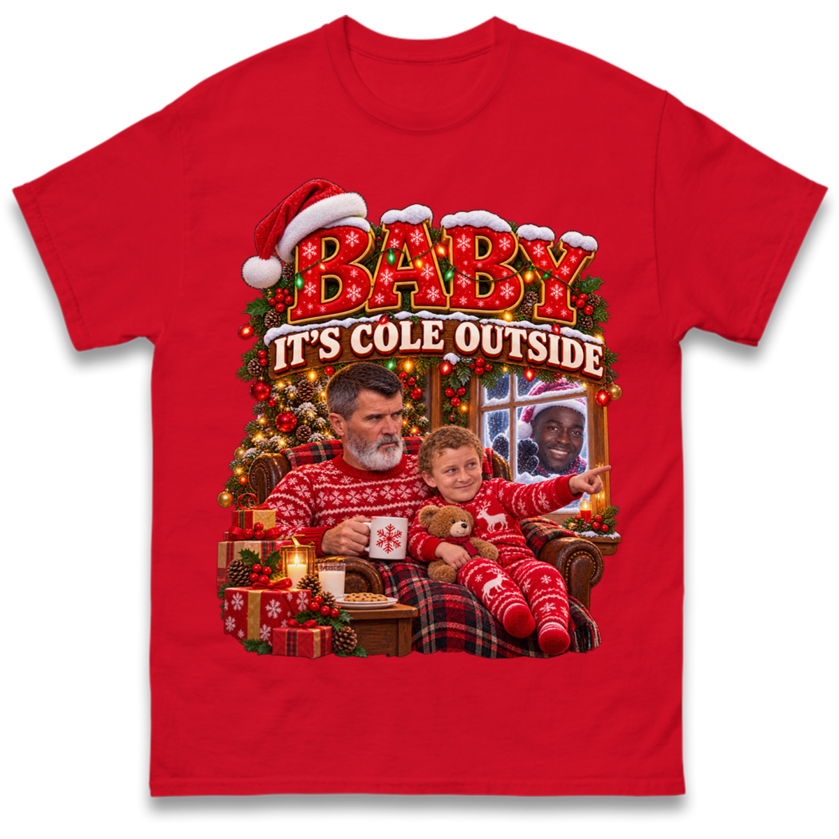Roy Keane Man Utd Christmas T-Shirt