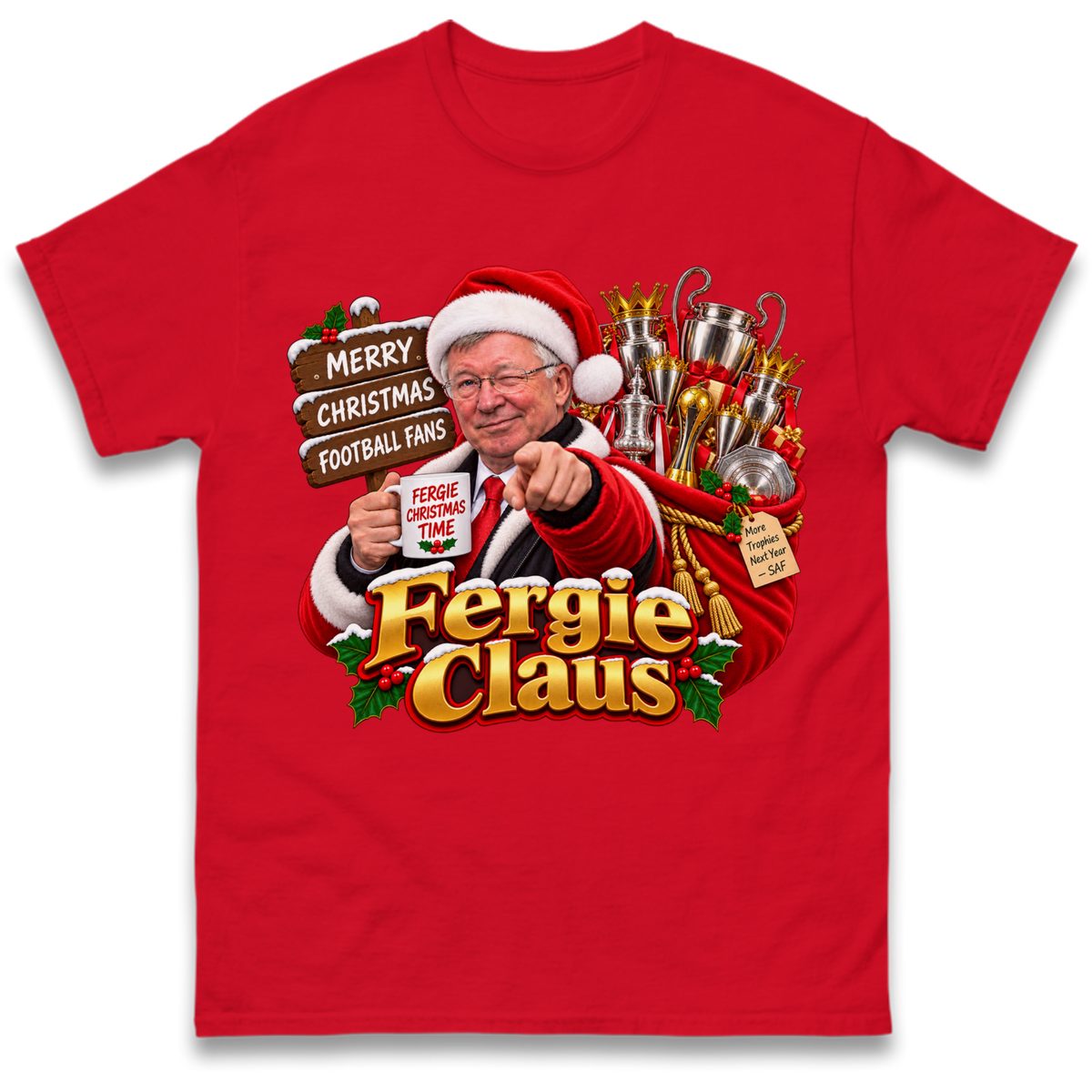 Man United Christmas T-Shirt