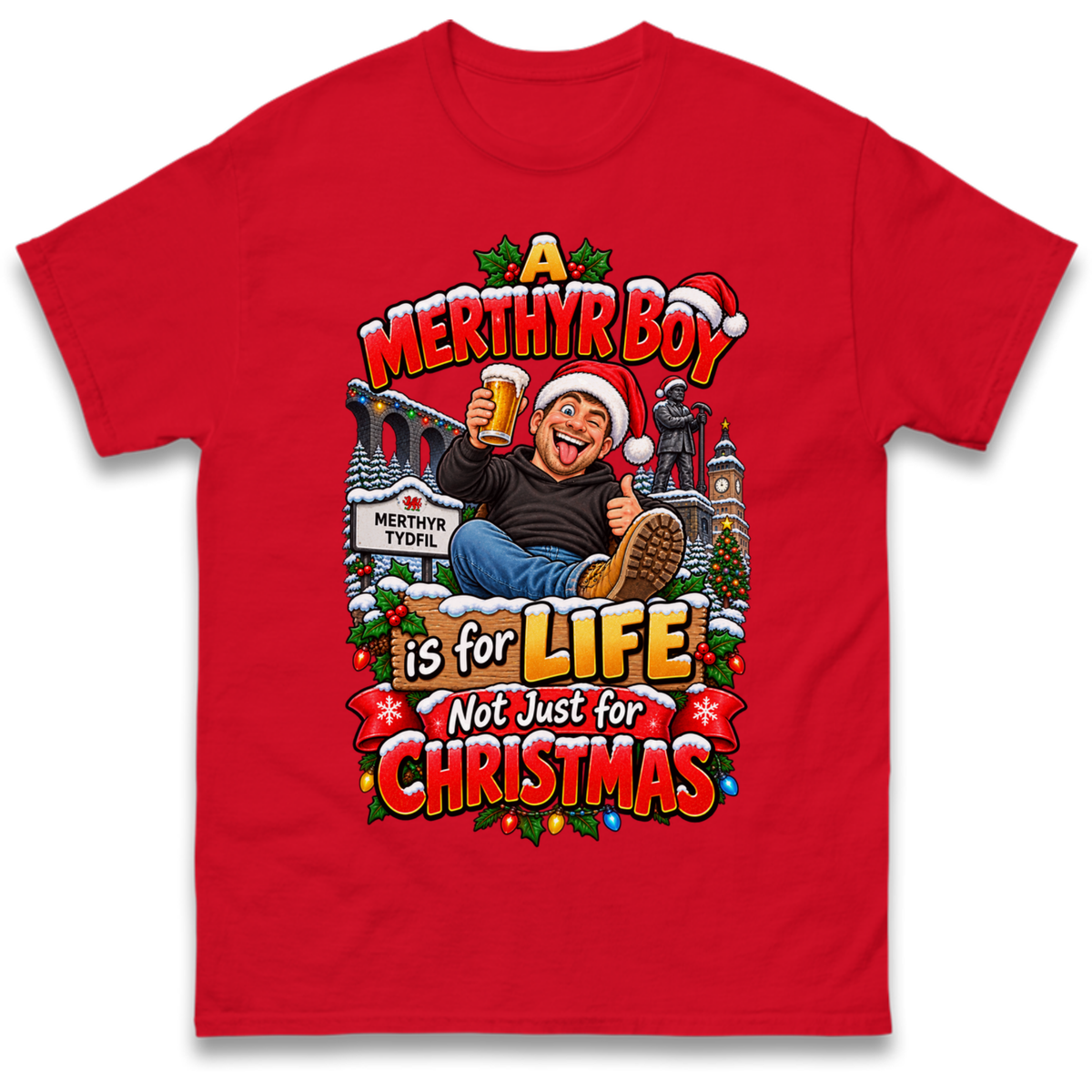 Merthyr Boy Christmas T-Shirt