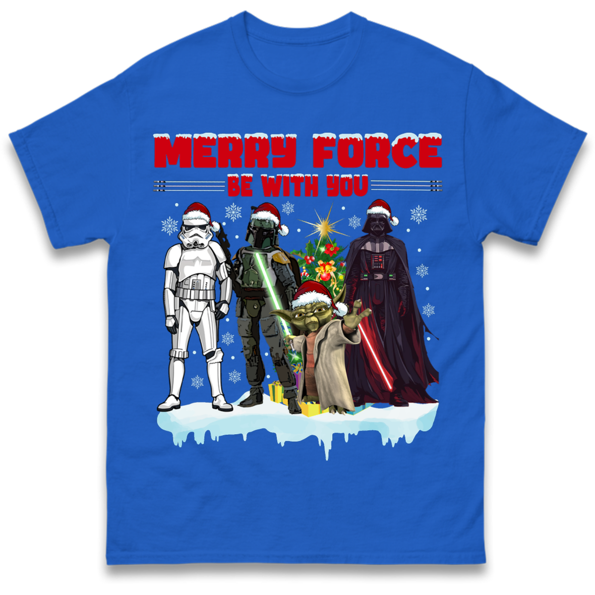 Merry Force Be With You Christmas T-Shirt