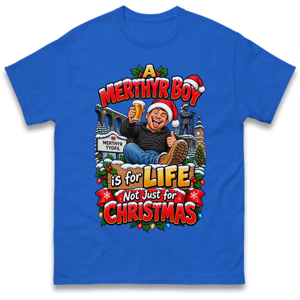 Merthyr Boy Christmas T-Shirt