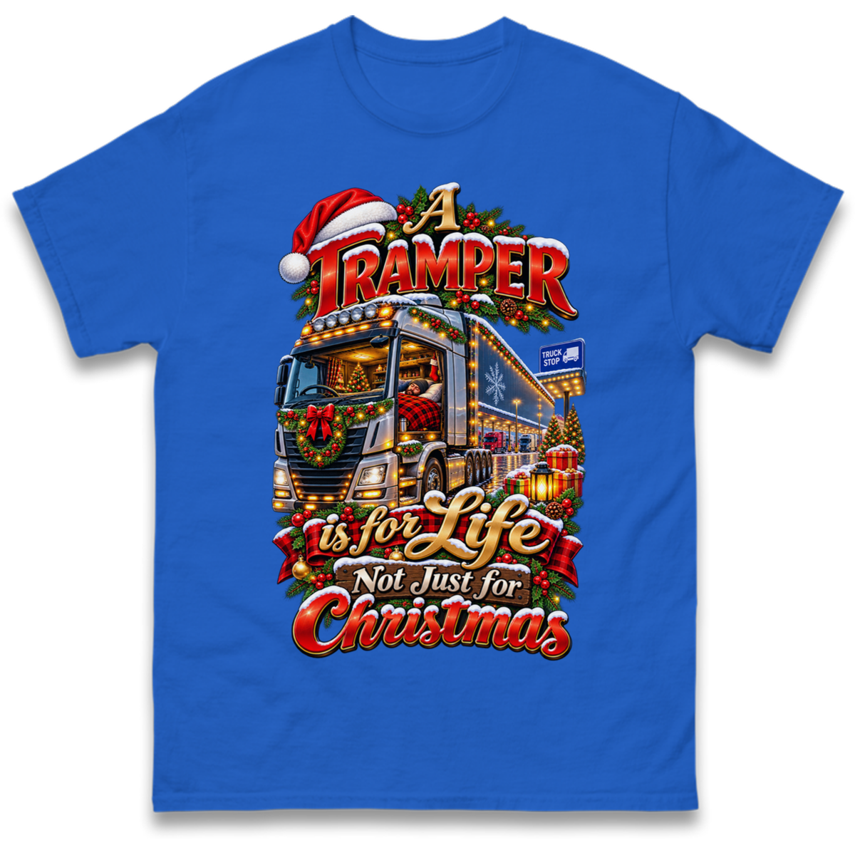 Trucker Christmas T-Shirt