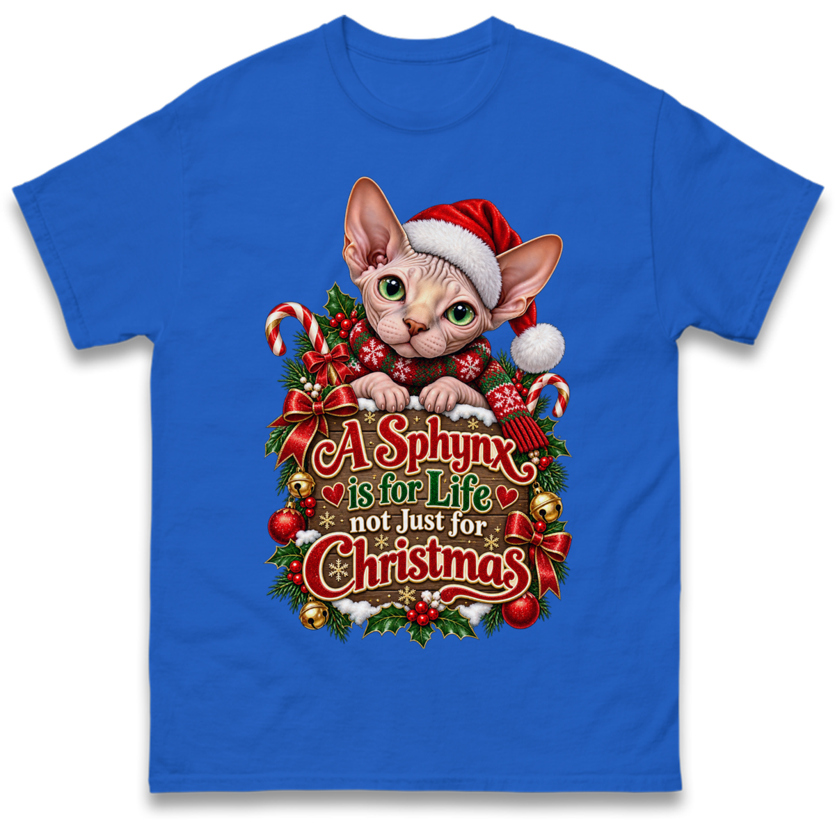 Sphynx Cat Christmas T-Shirt