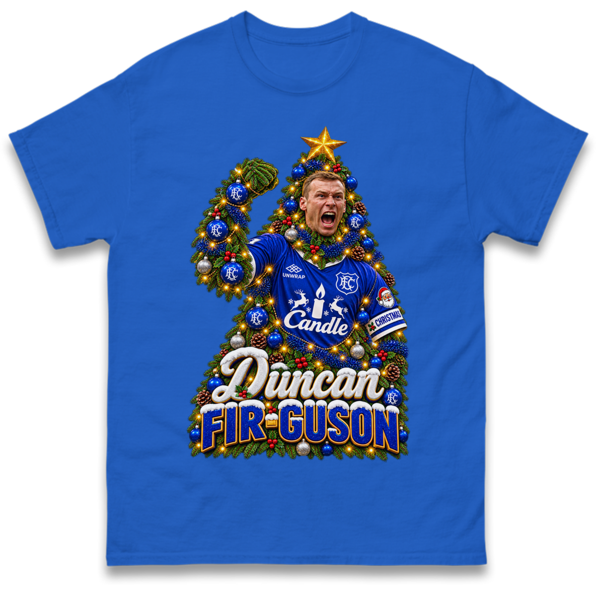 Duncan Ferguson Everton Christmas T-Shirt